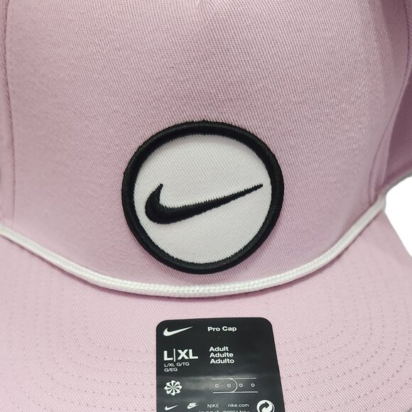 Nike Pro Structured Cap Hat Adult Unisex Pink Snapback Dri Fit Golf - L/XL - Picture 8 of 8